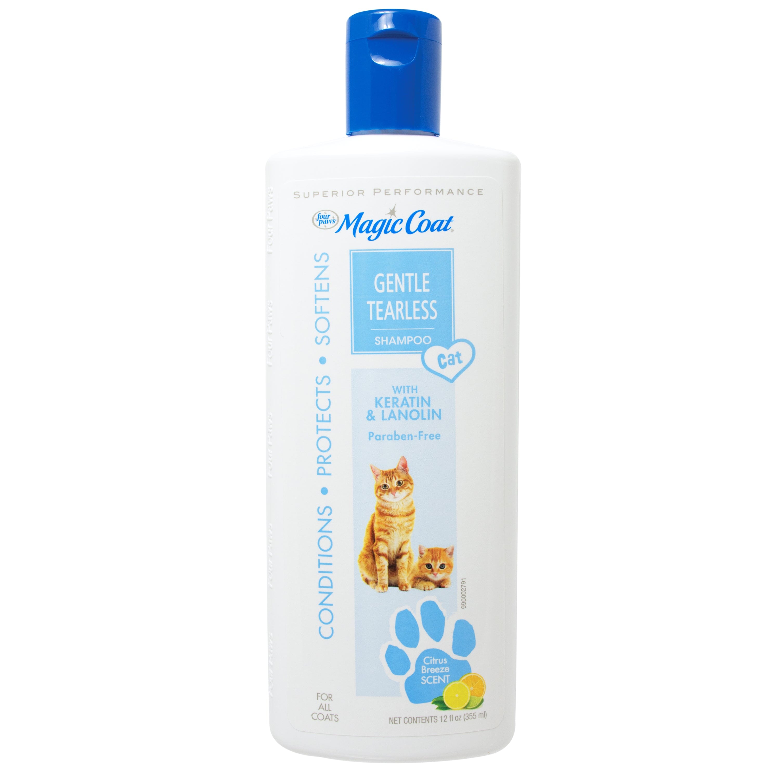 Four Paws Magic Coat Tearless Shampoo for Cats & Kittens Tearless Cat Shampoo - 12 Oz  