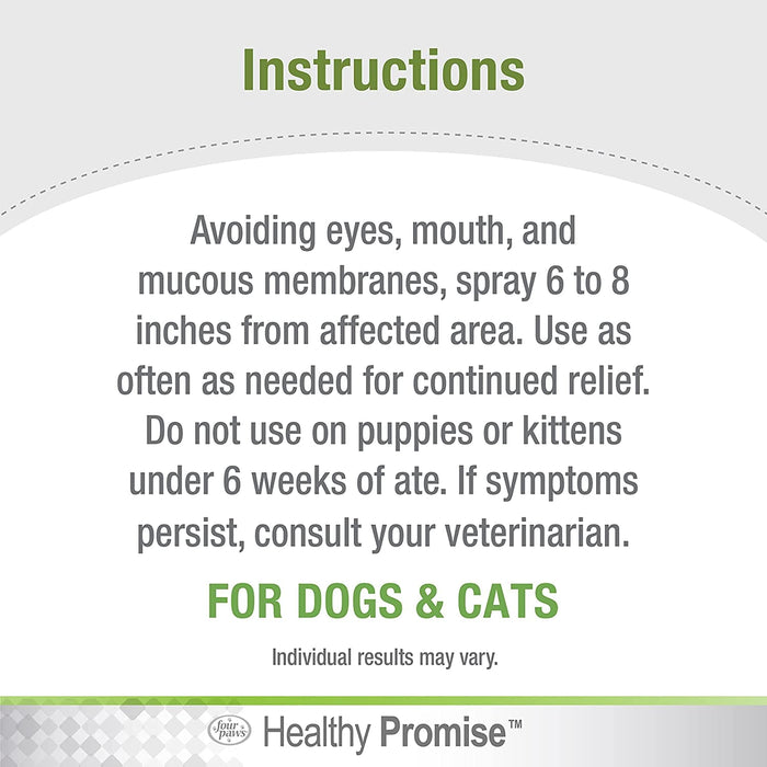 Four Paws Pet Aid Anti-Itch Pet Spray - 8 Oz