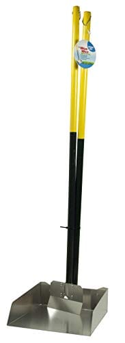 Four Paws Pooper Scooper Spade Set Dog Waste Pick Up - Yellow and Green - Small  