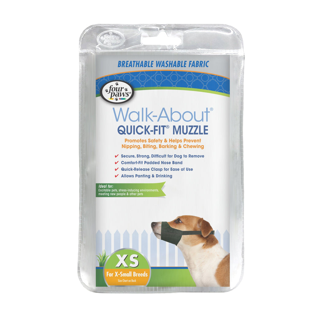 Four Paws Walk-About Quick-Fit Dog Muzzle - 1 - Extra Small  