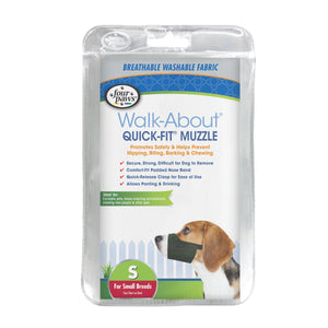 Four Paws Walk-About Quick-Fit Dog Muzzle - 2 - Small