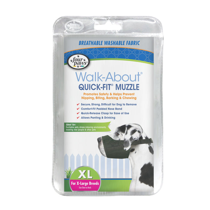 Four Paws Walk-About Quick-Fit Dog Muzzle - 5 - Extra Large