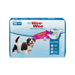 Four Paws Wee-Wee Disposable Dog Diapers - Extra Small - 36 Pack