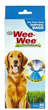 Four Paws Wee-Wee Disposable Doggie Doo Bags Dog Wastebags - Blue - 60 Pack  