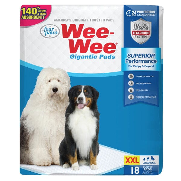 Four Paws Wee-Wee Gigantic Dog Training Pads Gigantic - 18 Count  