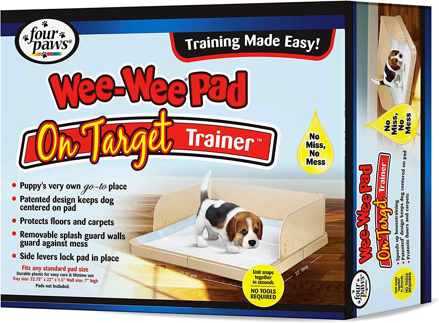 Four Paws Wee-Wee Pad On Target Trainer Dog and Puppy Training Tray  