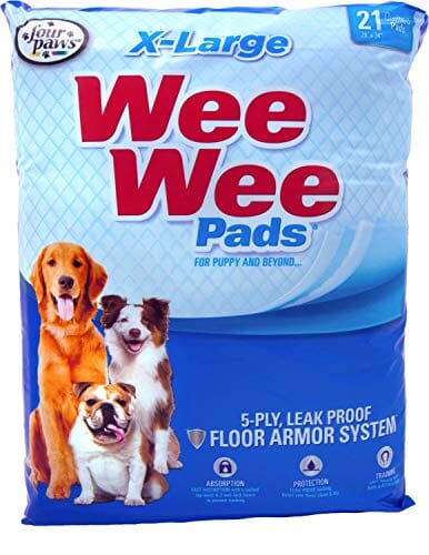 Four Paws Wee-Wee Pads Extra Large Dog Training Pads - 28 X 34 In - 21 Pack