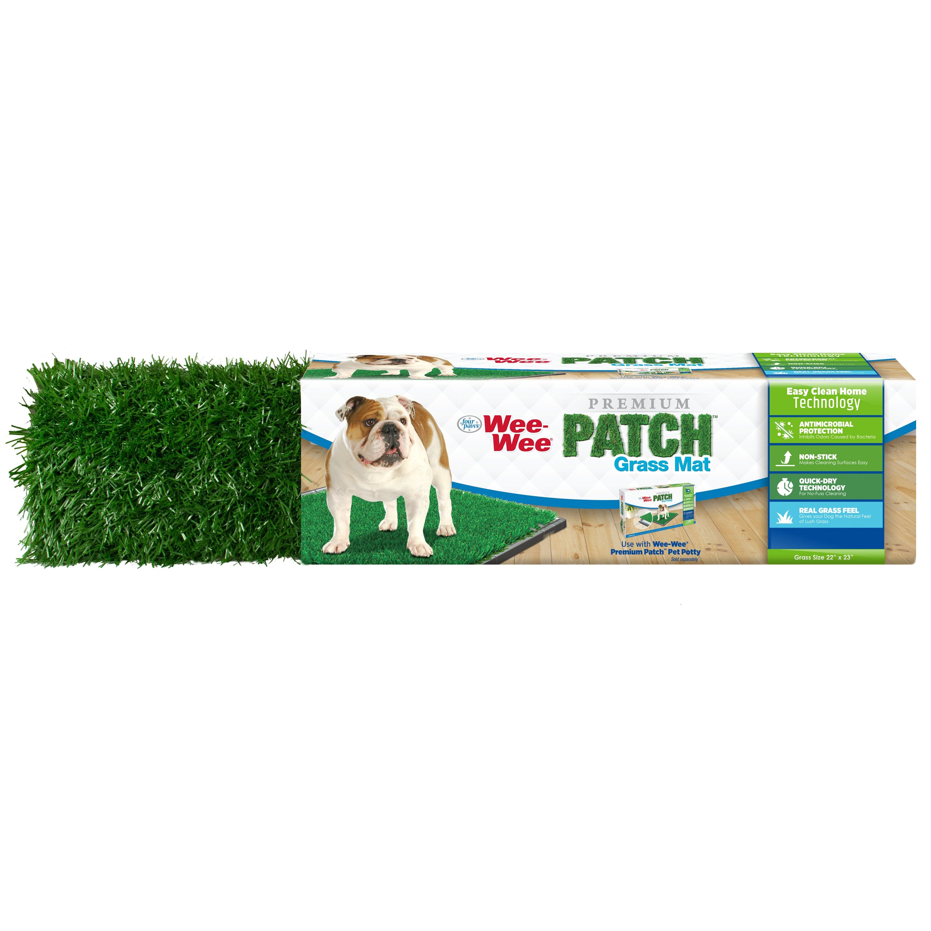 Four Paws Wee-Wee Premium Patch Grass Mat for Dogs, Premium Patch - 22 in X 23 in  