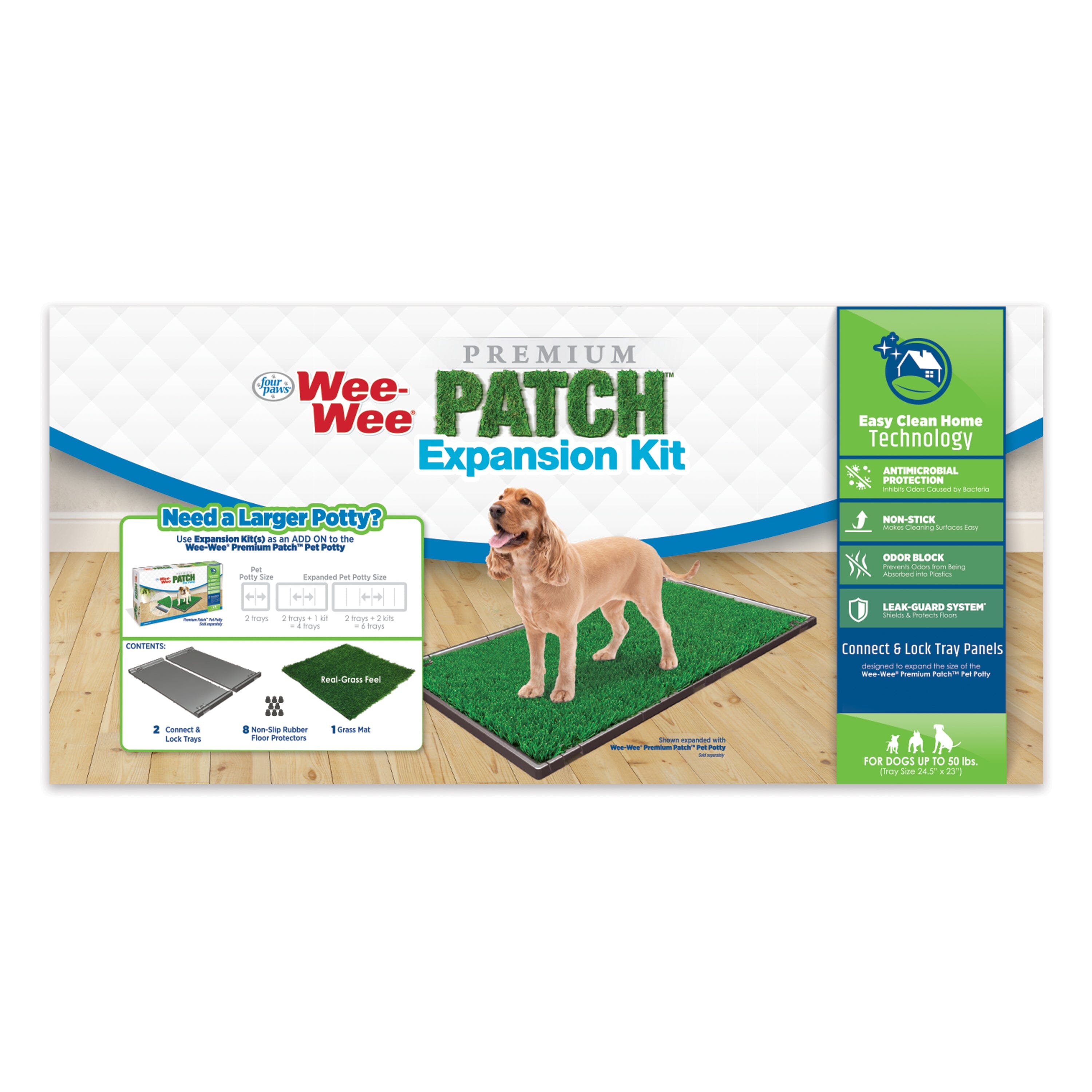 Four Paws Wee-Wee Premium Patch Pet Potty System Expansion Kit Premium Patch  