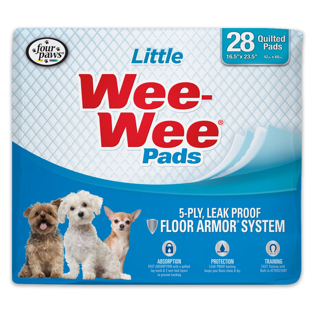 Four Paws Wee-Wee Small Dog Training Pads Little - 28 Count  