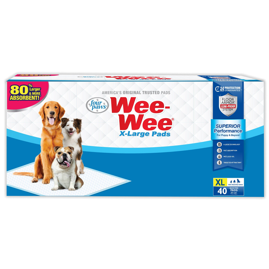 Four Paws Wee-Wee Superior Performance Dog Pads - Extra Large - 40 Count  
