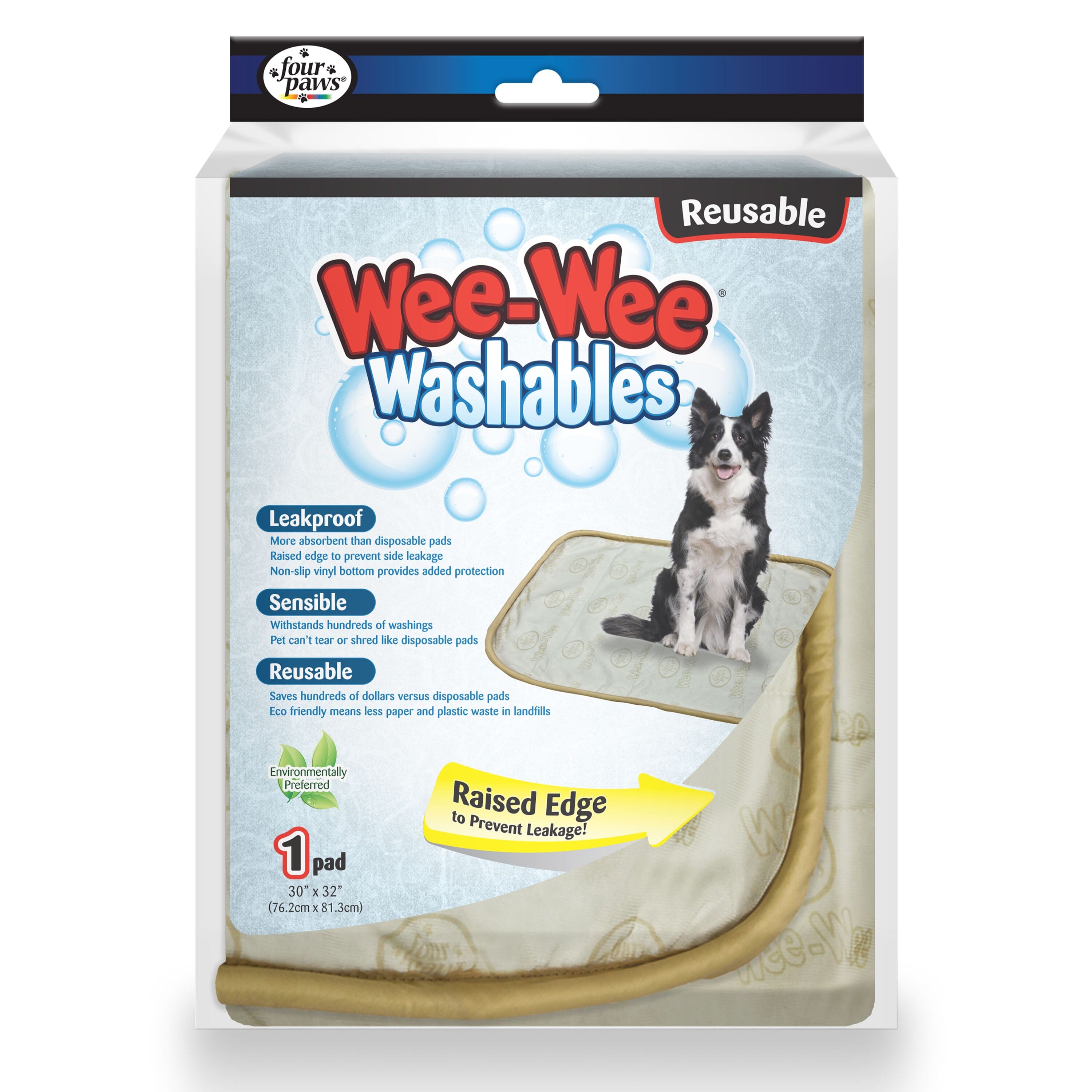 Four Paws Wee-Wee Washable Puppy Pad - 30 X 32 in  