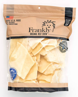 Frankly Pet Beef Chips Natural Dog Chews - 1 lb Bag