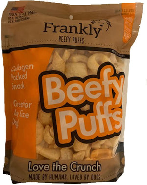 Frankly Pet Beefy Puffs Cheese Crunchy Dog Treats - 5 oz
