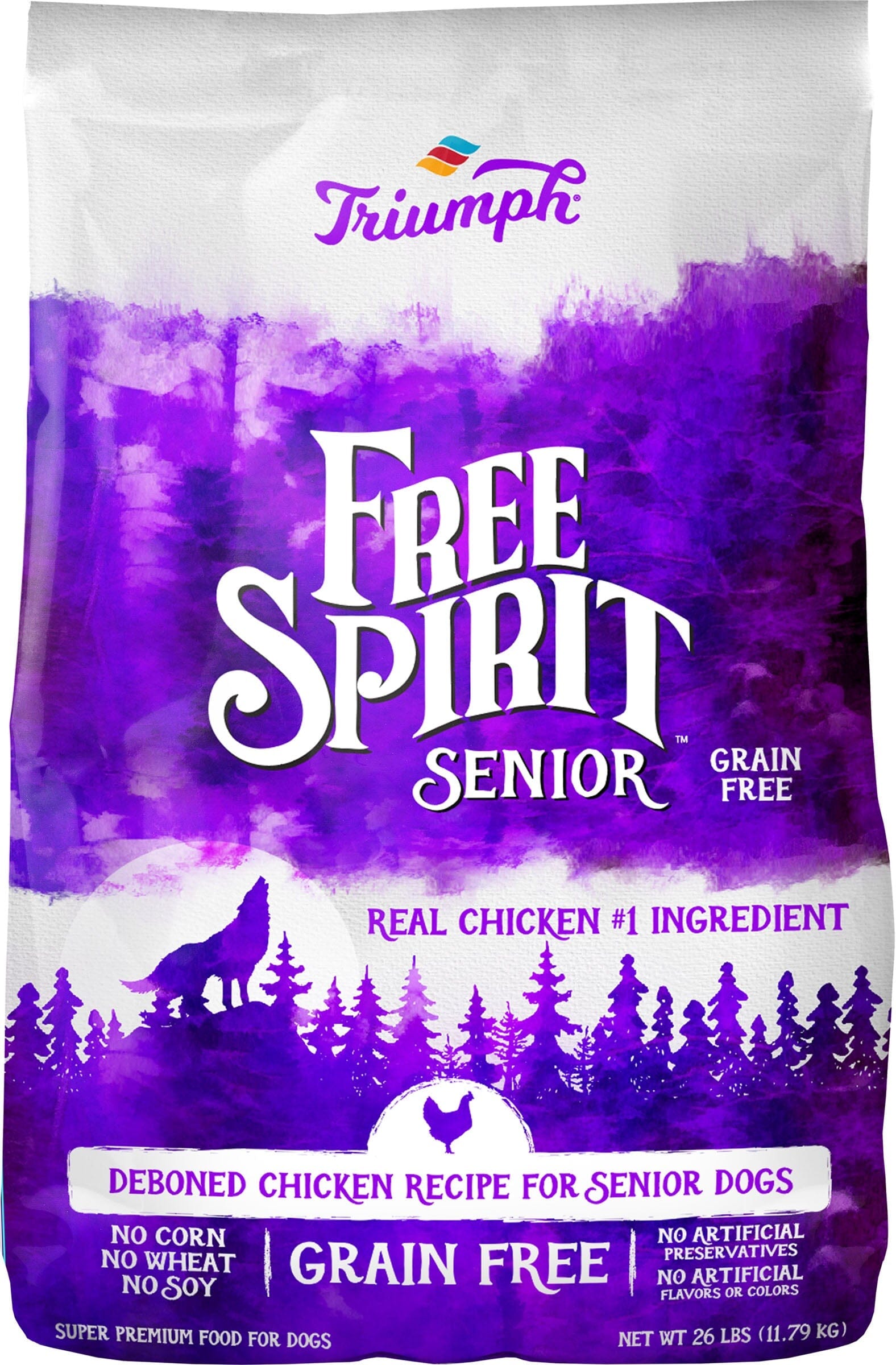 Free Spirit Grain-Free Senior Food Dry Dog Food - Chicken - 26 Lbs  