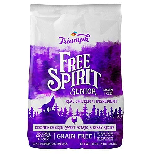 Free Spirit Grain-Free Senior Food Dry Dog Food - Chicken and Sweet Potato - 3 Lbs  