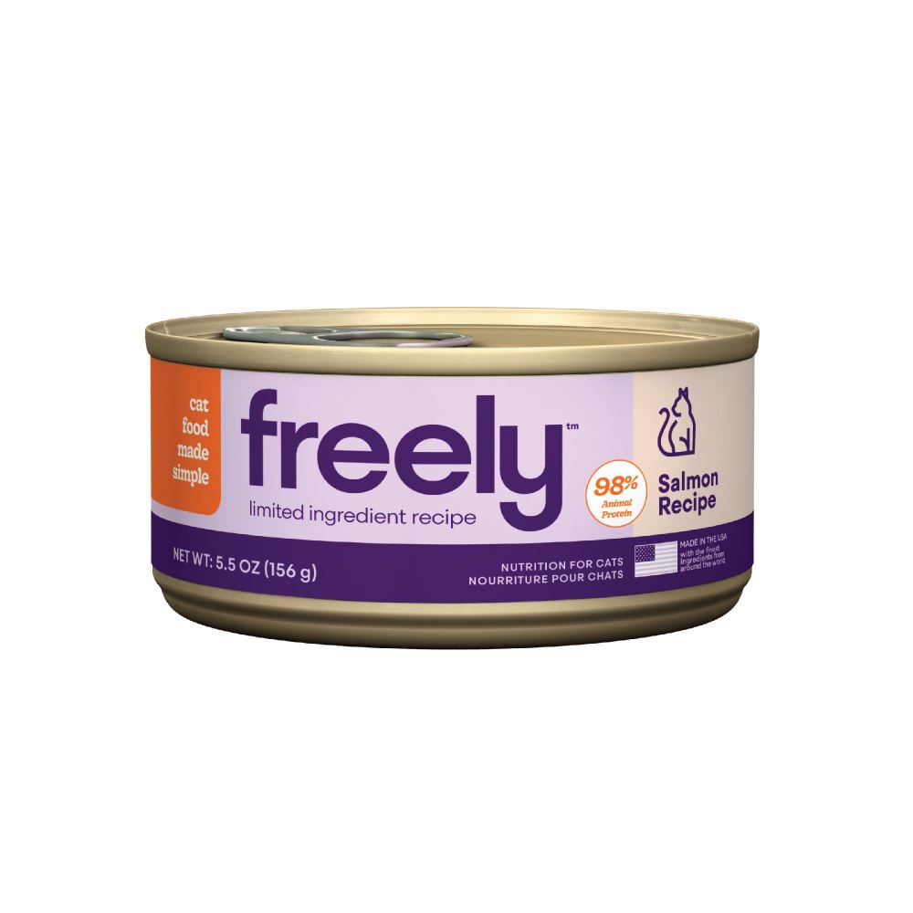 Freely Limited Ingredient Diet Natural Grain Free Salmon Cans Wet Cat Food  