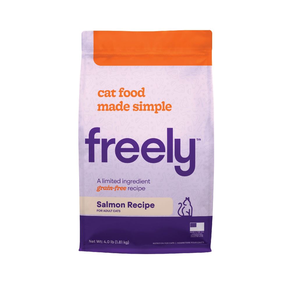 Freely Limited Ingredient Diet Natural Grain Free Salmon Kibble Dry Cat Food  