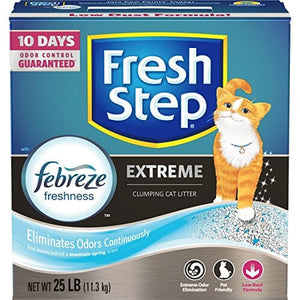 Fresh Step Extreme Scented Clumping Cat Litter - Mountain Spring - 25 Lbs
