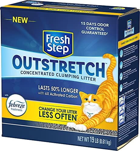 Fresh Step Outstretch Clumping Cat Litter with Febreze - 19 Lbs  