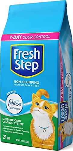 Fresh Step Premium Non-Clumping Clay Cat Litter - 21 Lb