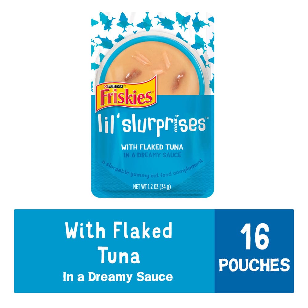 Friskies Lil Slurprises With Flaked Tuna Cat Food Compliment Pet