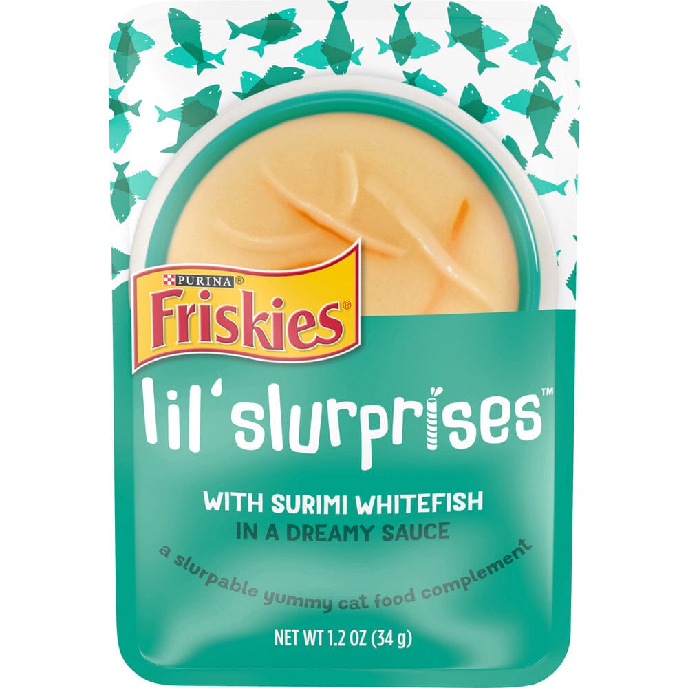 Friskies Lil Slurprises With Surimi Whitefish Cat Food Compliment  