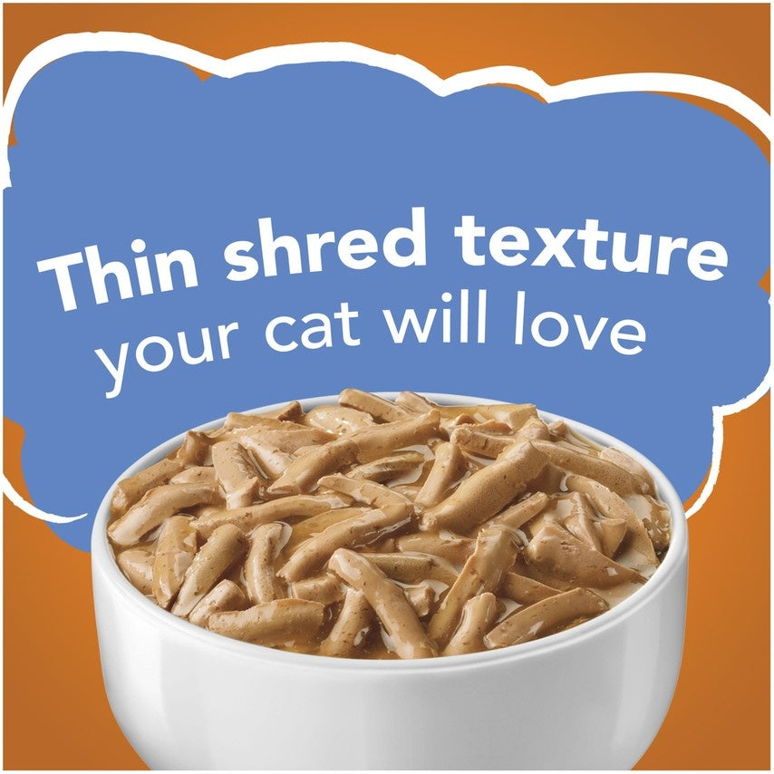 Friskies Savory Shreds with Chicken in Gravy Canned Cat Food  