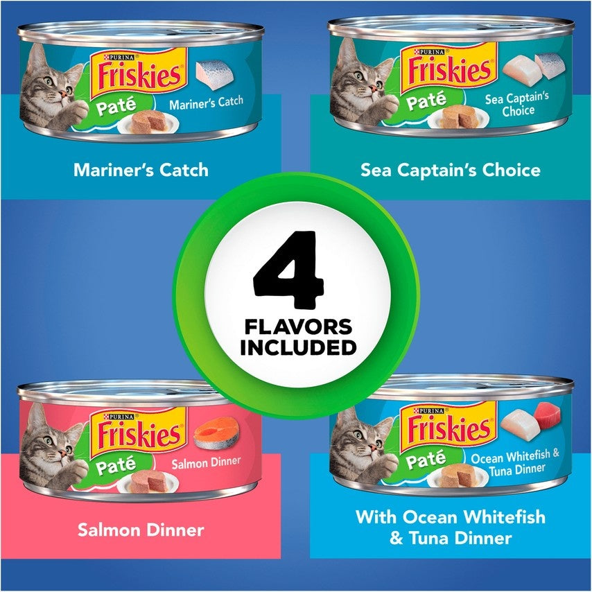 Friskies Seafood Variety Pack Canned Cat Food  