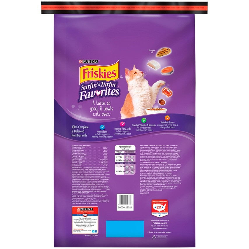 Friskies Surfin andTurfin Favorites Dry Cat Food  