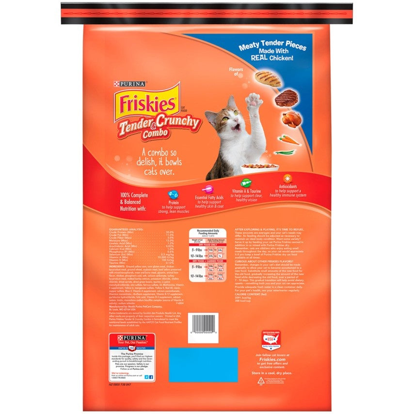 Friskies Tender and Crunchy Combo Dry Cat Food  