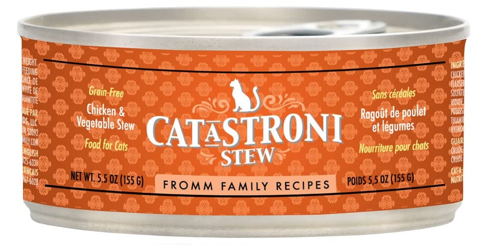 FROMM CatStroni Chicken and Vegetable Stew Canned Cat Food - 5.5 Oz - Case of 12  