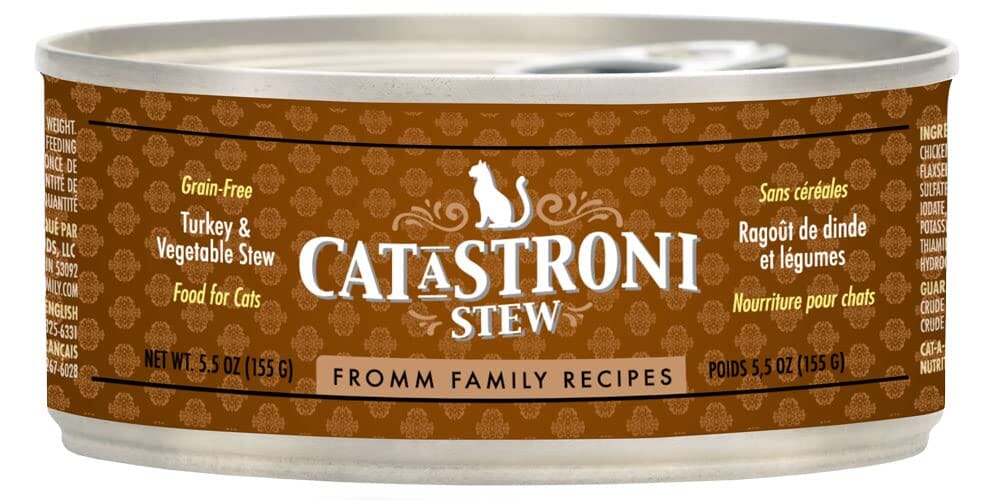 FROMM CatStroni Turkey and Vegetable Stew Canned Cat Food - 5.5 Oz - Case of 12  