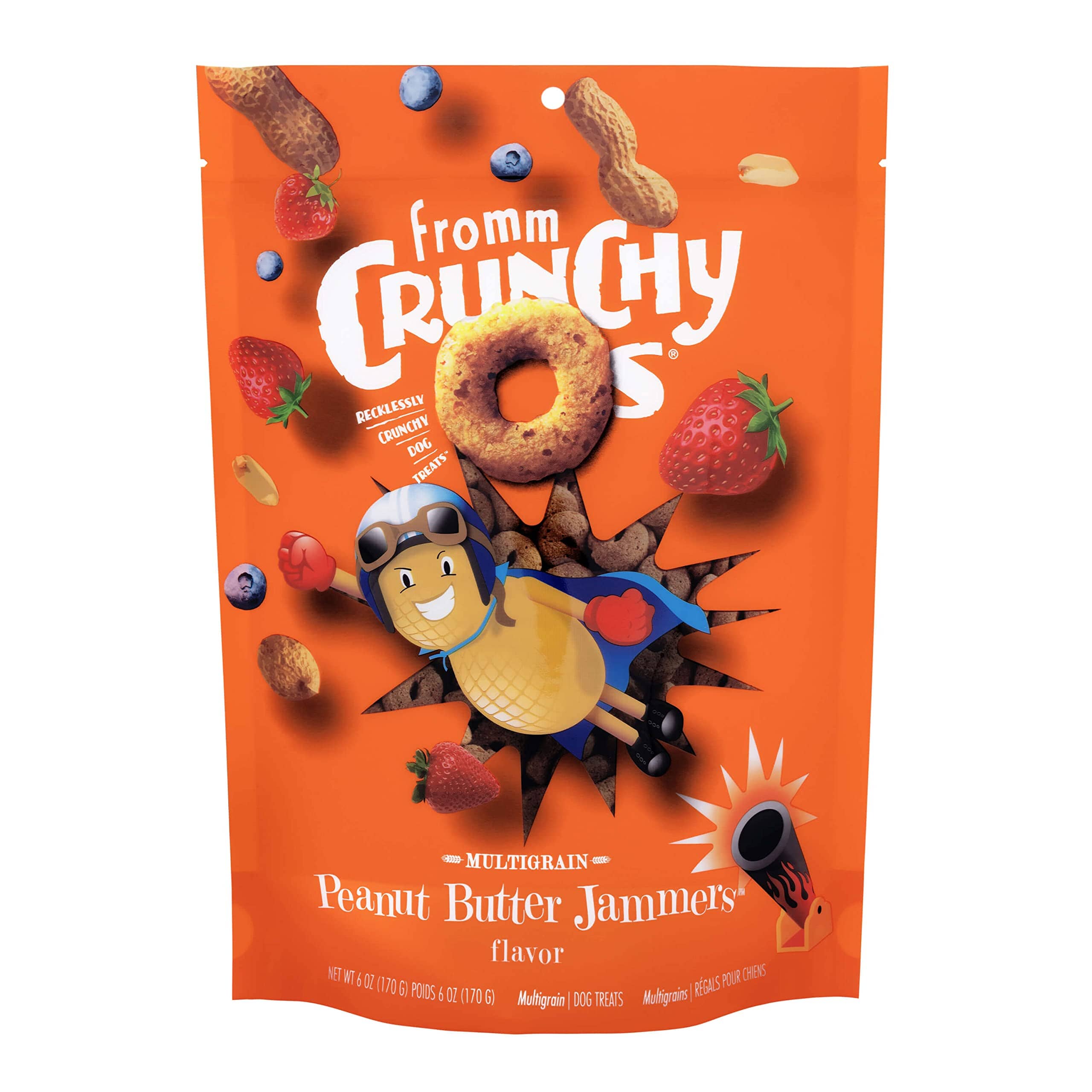 FROMM CrunchyO's Peanut Butter Jammers Crunchy Dog Treats - 6 Oz  