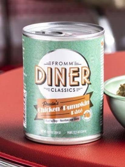 FROMM Diner Classic Chicken Pumpkin Pate Canned Dog Food - 12.5 Oz - Case of 12  