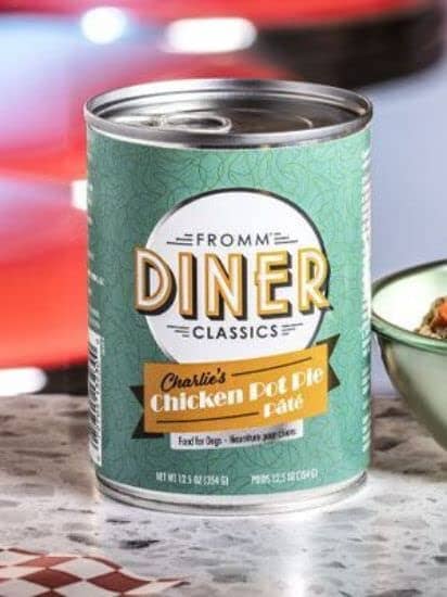 FROMM Diner Classics Chicken Pot Pie Pate Canned Dog Food - 12.5 Oz - Case of 12  