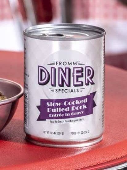 FROMM Diner Classics Pulled Pork Canned Dog Food - 12.5 Oz - Case of 12  