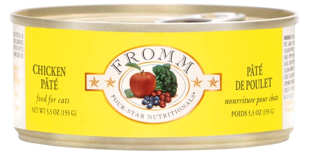 FROMM Four-Star Nutritionals Chicken Pate Canned Cat Food - 5.5 Oz - Case of 12  