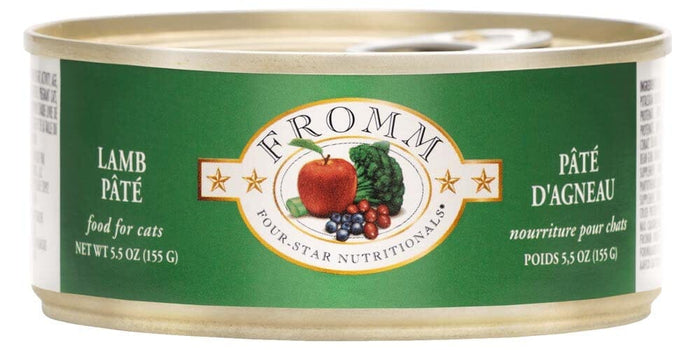 FROMM Four-Star Nutritionals Lamb Pate Canned Cat Food - 5.5 Oz - Case of 12