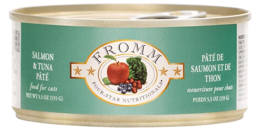 FROMM Four-Star Nutritionals Salmon and Tuna Pate Canned Cat Food - 5.5 Oz - Case of 12  