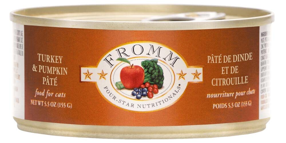 FROMM Four-Star Nutritionals Turkey Pate Canned Cat Food - 5.5 Oz - Case of 12  