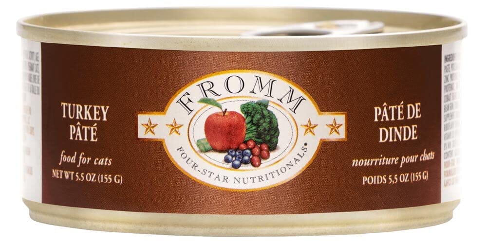 FROMM Four-Star Nutritionals Turkey Pate Canned Cat Food - 5.5 Oz - Case of 12  