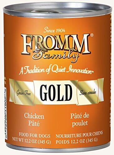 FROMM Gold Chicken and Sweet Potato Pate Canned Dog Food - 12.2 Oz - Case of 12  