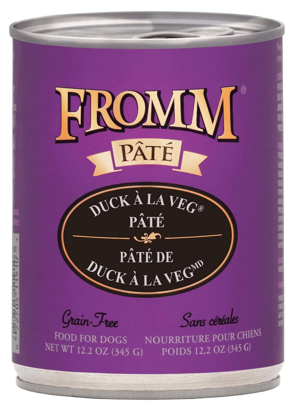 FROMM Gold Duck A La Veg Pate Canned Dog Food - 12.2 Oz - Case of 12  