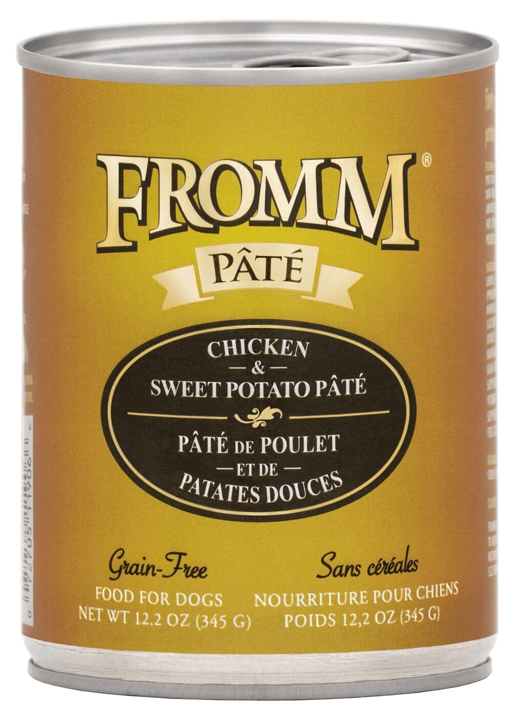 FROMM Gold Grain-Free Chicken and Sweet Potato Pate Canned Dog Food - 12.2 Oz - Case of 12  