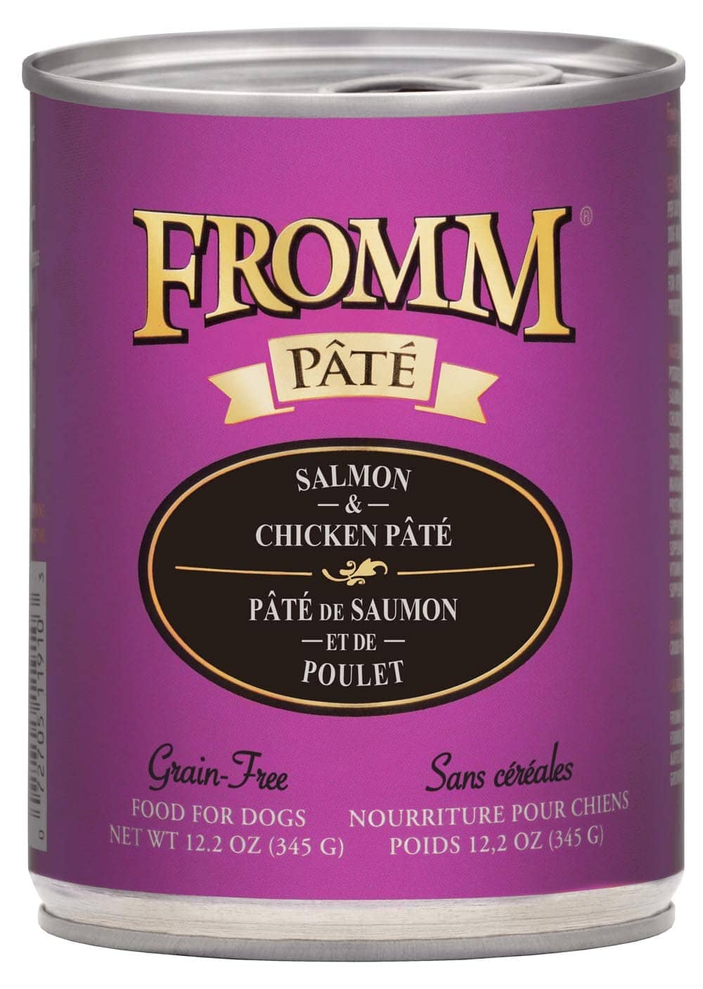 FROMM Gold Grain-Free Salmon and Chicken Pate Canned Dog Food - 12.2 Oz - Case of 12  