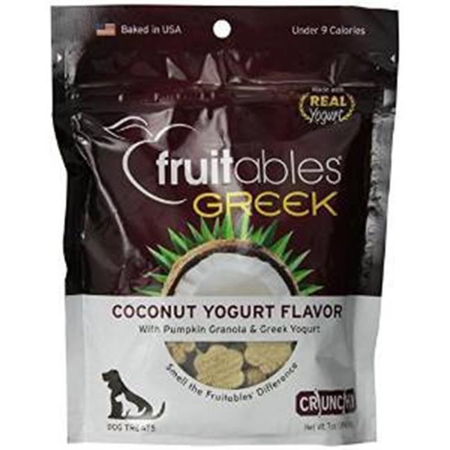 Fruitables Greek Coconut Yogurt Crunchy Dog Treats - 7 oz Pouch