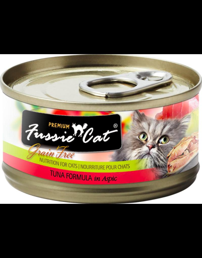 Fussie Cat Premium Tuna with Aspic Canned Cat Food - 24/5.5 oz Cans - Case of 1  