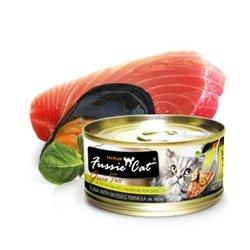 Fussie Cat Premium Tuna with Mussels Formula in Aspic Canned Cat Food - 24/2.82 oz Cans - Case of 1  