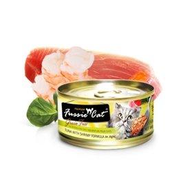 Fussie Cat Premium Tuna with Shrimp Formula in Aspic Canned Cat Food - 24/2.82 oz Cans - Case of 1  